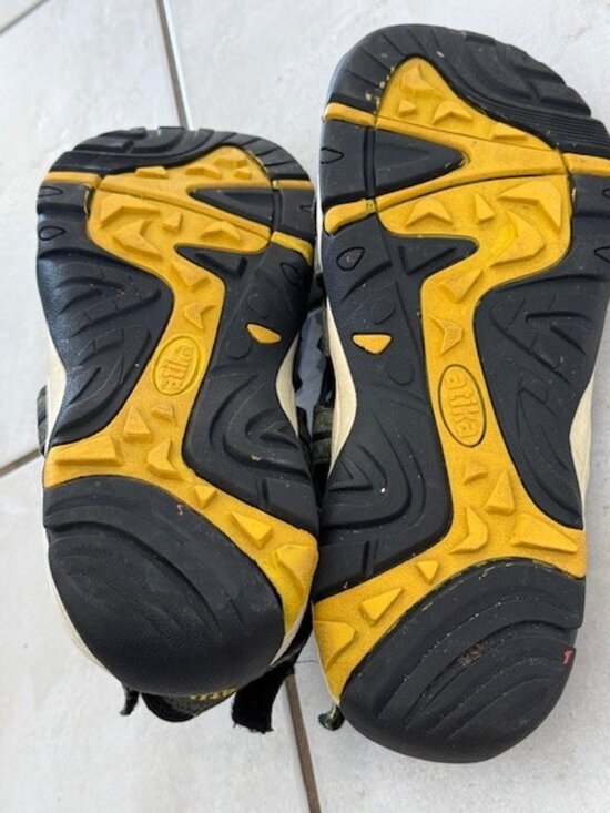 Atika Outdoor Sandals Size 11 Gray Yellow AT-M104-MU Hiking Water Sport Shoes